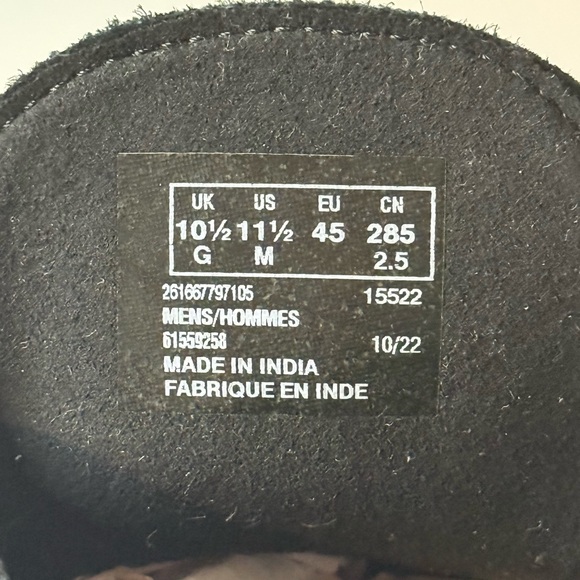 New Clarks Desert Boot / Bootie Men’s Black Suede Shoes size 11.5 - Picture 8 of 12